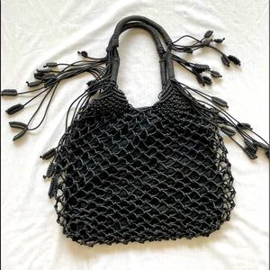Monserat De Luca knotted macrame tote bag